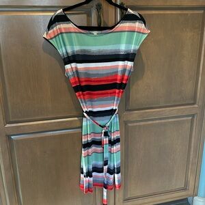 Like new Banana Republic striped sleeveless dress